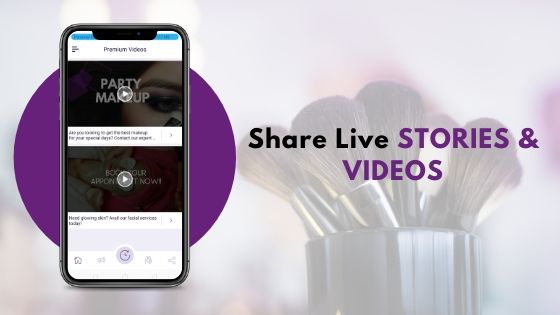 live videos and stories