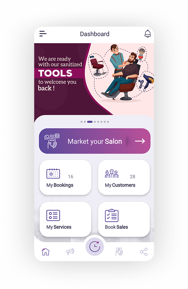 Market Your Salon - Salon Marketing App